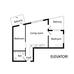 Private Seaview - 2 Balconies, 11th Floor, Elevator, Friendly Lively Area * Århus